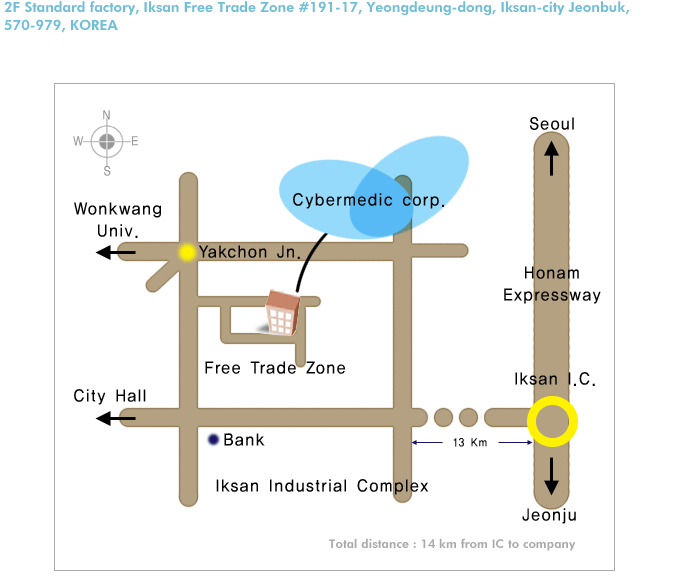 2F Standard factory, Iksan Free Trade Zone #191-17, Yeongdeung-dong, Iksan-city Jeonbuk, 570-979, KOREA